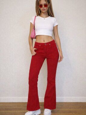 PERISCOPE PS-3983 Y2K Flare Pants, Size 3